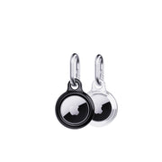 EvoPop - Apple AirTag Case Bundle (x2) - Black and Clear