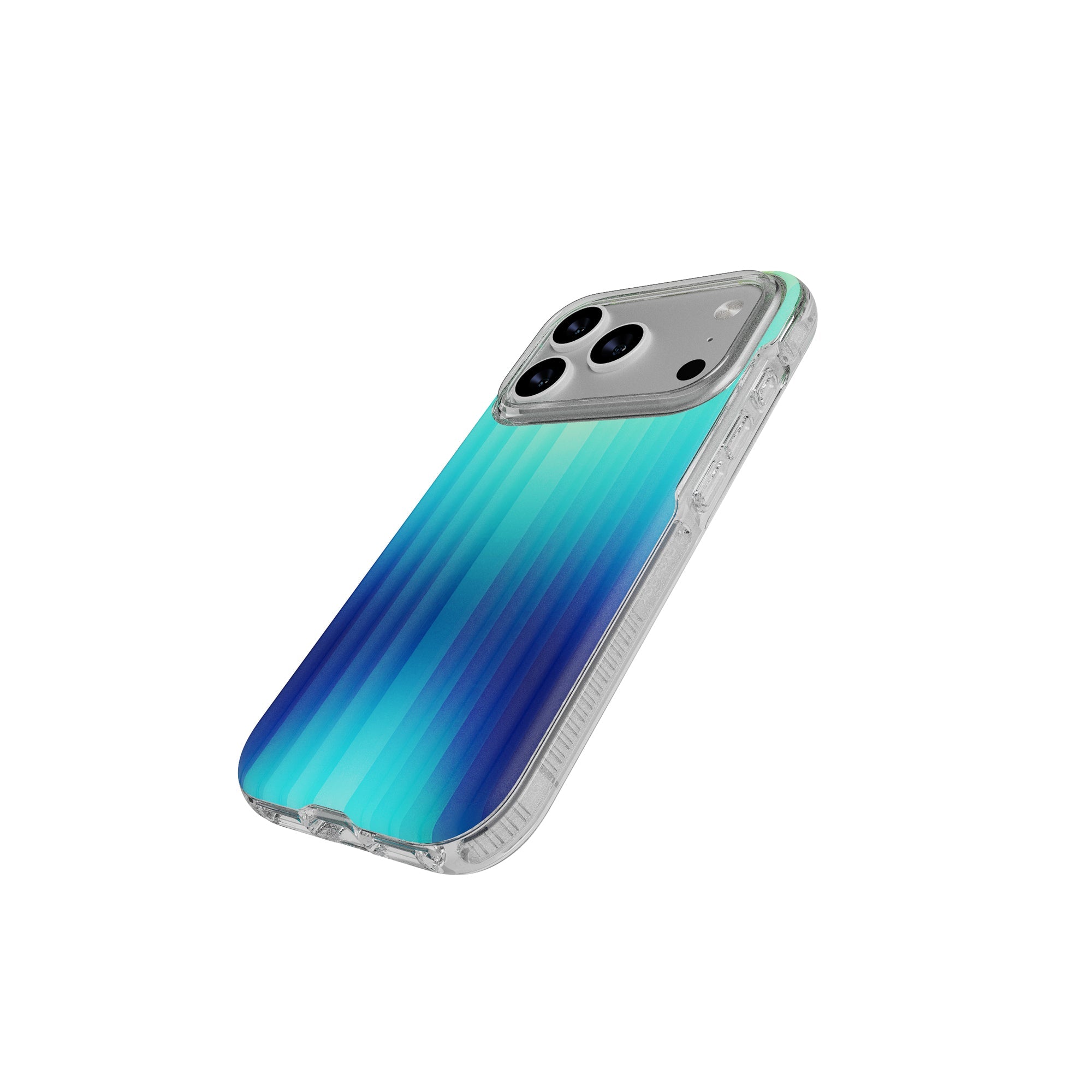 FlexQuartz MagSafe - Apple iPhone 17 Pro Case - Ombre Blue/Green