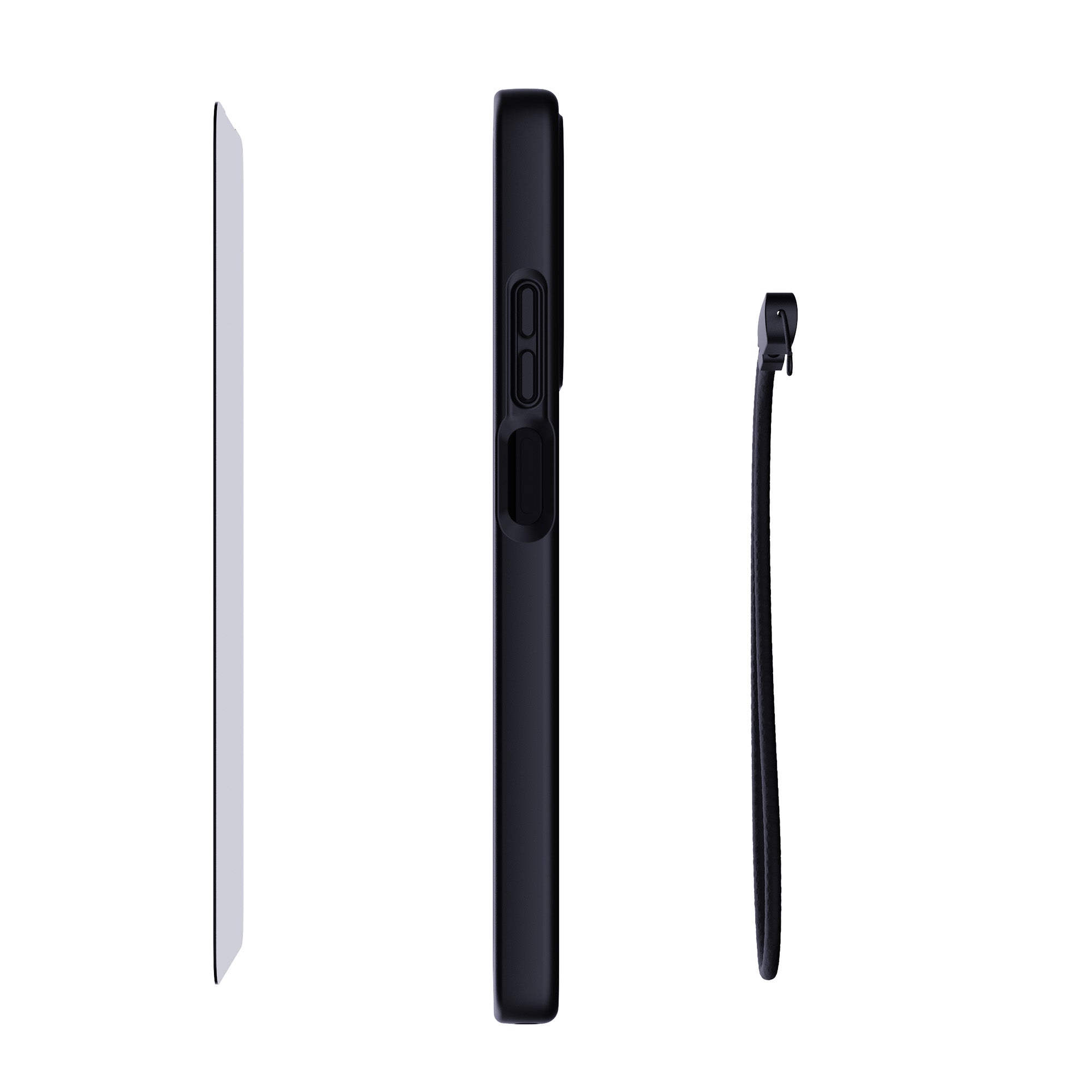 EvoLite + Tempered Glass + Lanyard - Motorola moto g stylus (2026/2025) 3-in-1 Bundle - Black