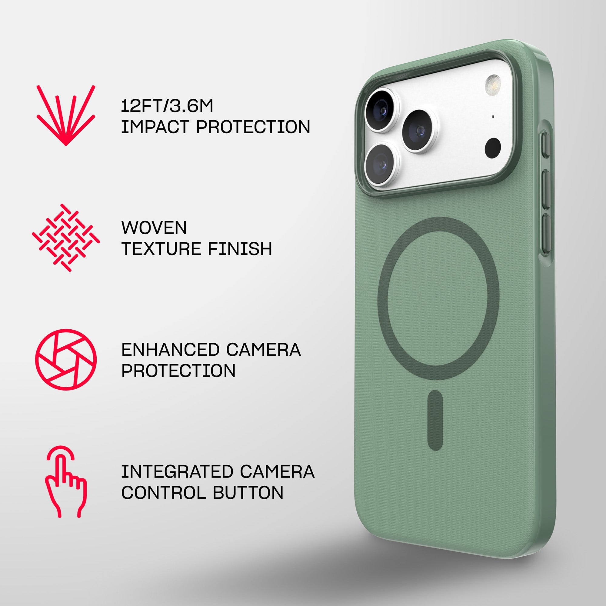 EvoPulse Fauxven MagSafe - Apple iPhone 18 Pro Max/17 Pro Max Case - Hunter