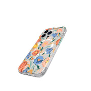EvoArt - Apple iPhone 13 Pro Case MagSafe Compatible - Peach Tulip